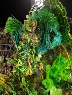 Samba Dancer on a allegorical float