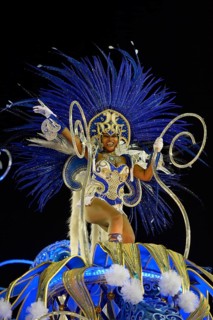 Samba Dancer on an allegorical float