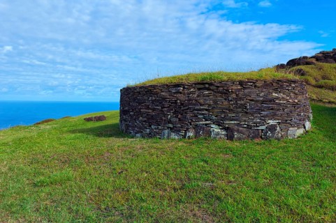 Restored stone house