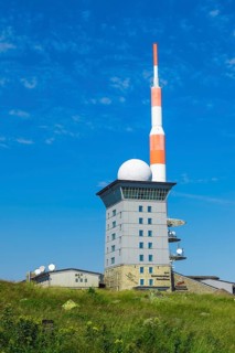 Brockenhotel and TV transmitter station on Mt Brocken