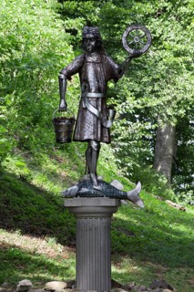 Statue of Germanic god Krodo at Harzburg Castle