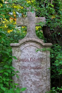 Grave of the Prater entrepreneur Basilio Calafati at the St. Marx Cemetery