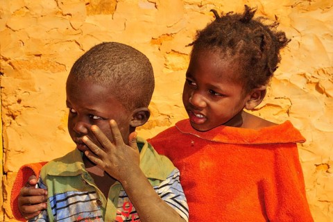 Two children
