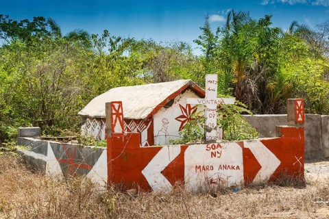 Malagasy tomb of the Sakalava between Morondava and Kirindy