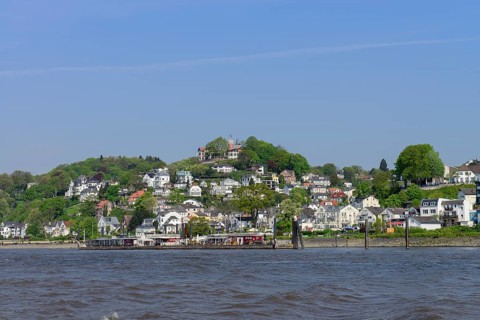 Blankenese district with Hotel Sullberg