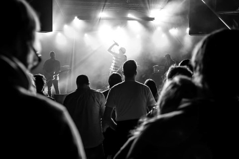 Scottish band The Twilight Sad with frontman James Graham