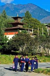 Children on way to school