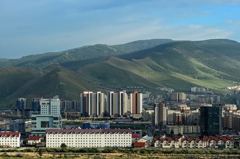 View of modern residential district