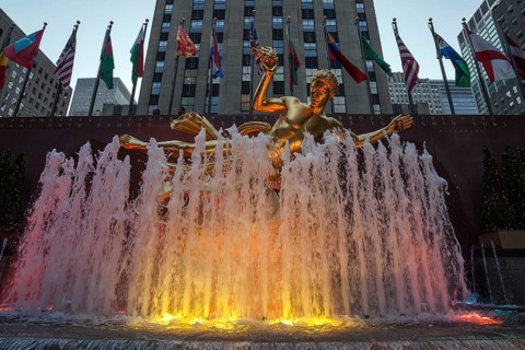 Prometheus sculpture by Paul Manship
