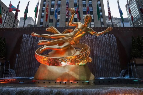 Prometheus sculpture by Paul Manship
