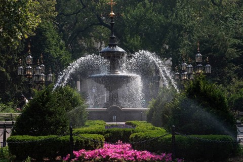 Fountain in City Hall Park