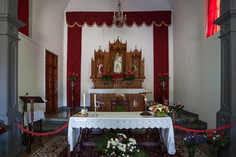 Altar in the Ermita Virgin del Pino
