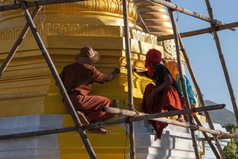 Local men doing repair work