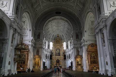 Interior of the Jesuit Church of St. Michael