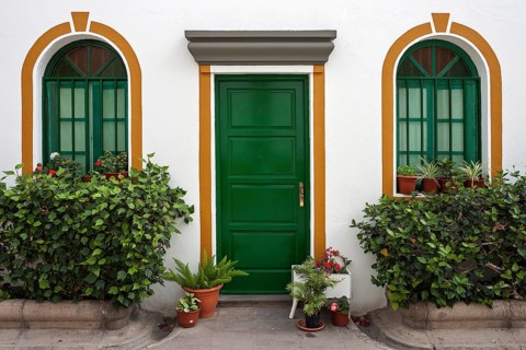 Typical home entrance