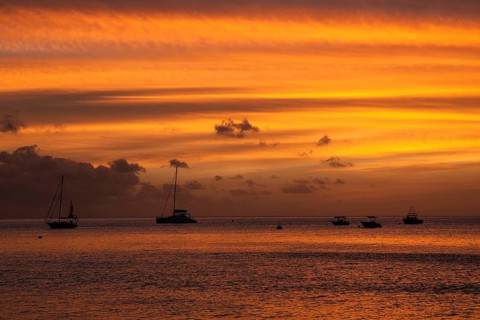 Sunset with clouds