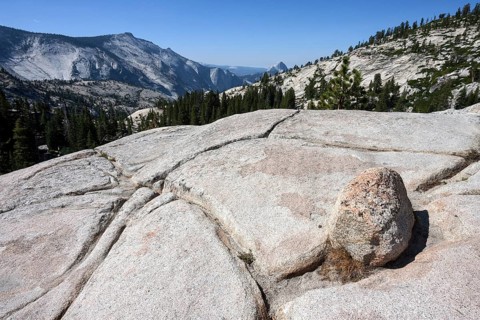 Stone plateau at Olmsted Point