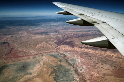 View from plane