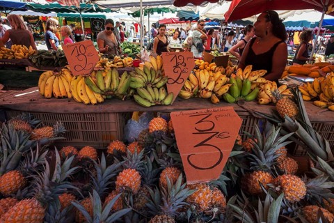 Vegetables and fruit for sale