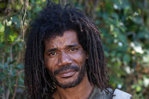 Local man with dreadlocks