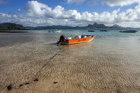 Boats moored at the Le Preskil Beach Resort
