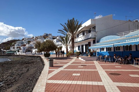Promenade restaurant in the fishing village of Las Playitas
