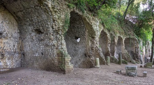 Roman ruins of the villa of Manlius Vospiscus