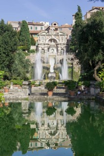 Neptune fountain and water features