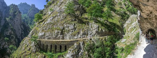 Hiking path through the Cares Gorge