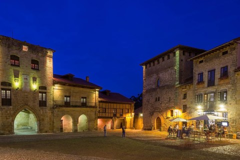 The main square in the evening