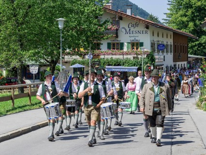 Traditional parade on the Schliersee church day