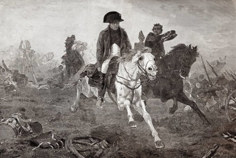 Napoleon Bonaparte I at the Battle of Waterloo