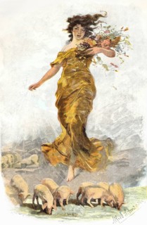 Modern goddess of fortune