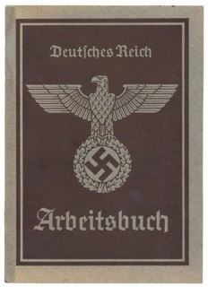 Workbook from Nazi Germany in 1940