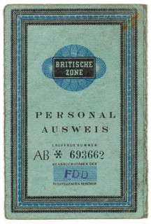 Old German identification card
