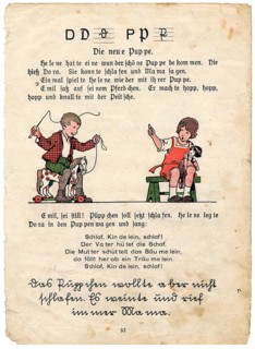 Old reading book in Sutterlin
