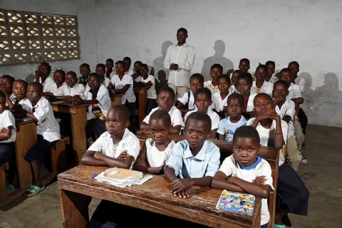 Students in class