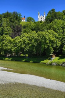 Holy Cross Church with Leonhard Chapel above the Isar