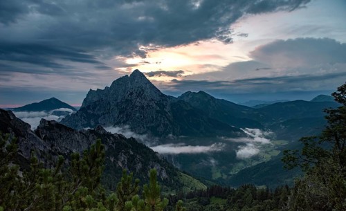 Grosser Odstein mountain in the morning light