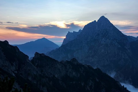 Grosser Odstein mountain in the morning light