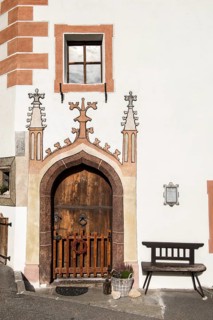 Doorway to an old house door