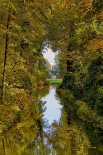Park with temple of Venus