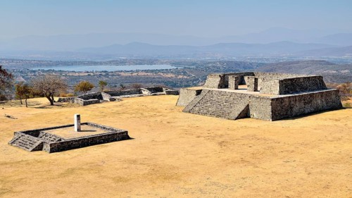 View of Plaza de la Estela from Gran Piramide