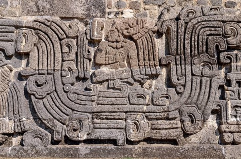 Relief at Pyramid of the Feathered Serpents