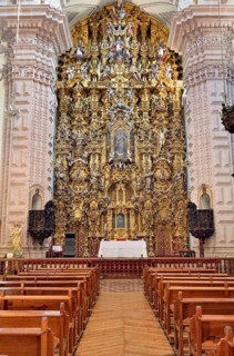 Main altar of the Parish of Santa Prisca y San Sebastian