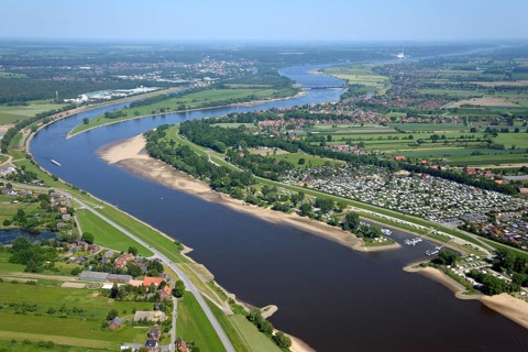 River Elbe near Altengamme and Geesthacht