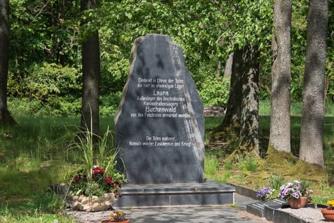 Memorial stone of slate with inscription