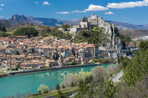 Historic centre with Citadel, Sisteron