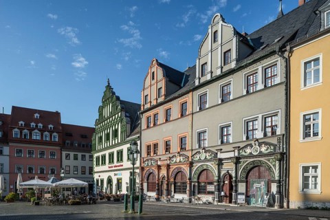 Cranach house and townhouse at the market place
