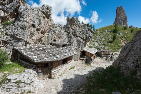 Barracks in the WWI outdoor museum